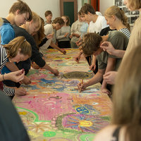 Avaa kuva isommaksi 04.07. keskiviikkona päivän aihe oli bibliodraamatyöskentely psalmista 139.